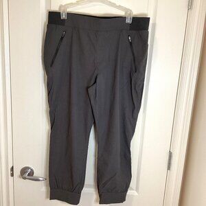 Eddie Bauer First Ascent Women’s Size 12 Gray Cropped Sweatpants Joggers